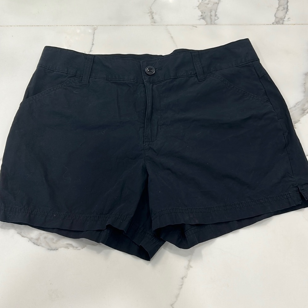 Columbia Blue Navy Chino Flat Front Hiking Shorts. Size 12 (982)